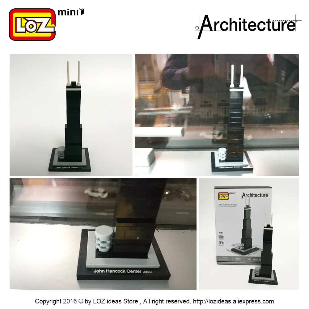 LOZ ideas мини блок Джон Хэнкок центр всемирно известная архитектурная Серия США