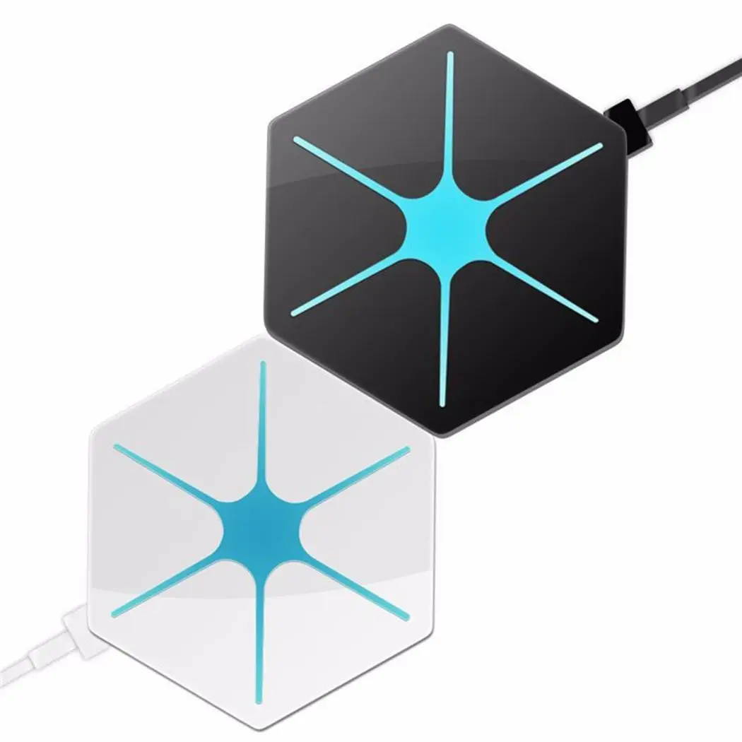 

Qi Phone Charger Wireless Hexagon-shaped Fast 5W 5V/1A Within 3 8mm Charging Stand 2A Station 5V / 2A 3A Dock