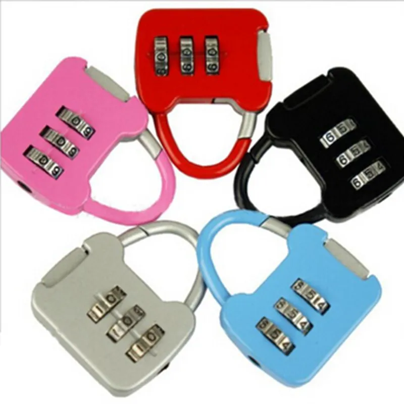 

Padlock 3 Digit Dial Combination Code Number Lock For Luggage Zipper Bag Backpack Handbag Suitcase Drawer