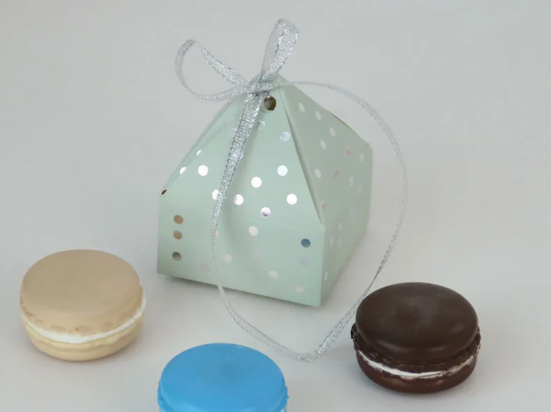 10 шт Пирамида Стиль Свадебные сувениры Поставки точка коробка для конфет с лентой подарочная коробка вечерние коробки для шоколада подарок для душа ребенка