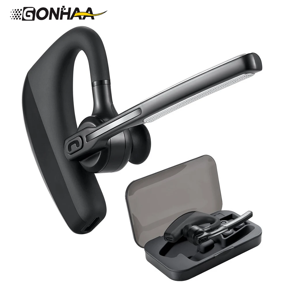 

GONHAA K10A Bluetooth Headset Version 4.1 Handsfree Wireless Stereo Bluetooth Car Bluetooth Headset + Storage Box