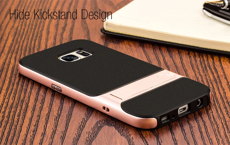 Híbrido para Samsung Capa de Silicone 360 de Proteção Brand Novidades Case Galaxy 3d Kickstand 5.1 Tpu pc Integral Samsungs7 Galaxys7 Funda s7 3 tpu pc 360 de protecao integral samsungs7 galaxys7 funda 03