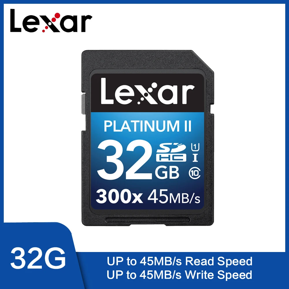 Оригинальная Lexar 300x32 Гб U1 SDHC 16 U3 SD карта 32 SDXC профессиональная памяти 95 м/с для 1080p 4K