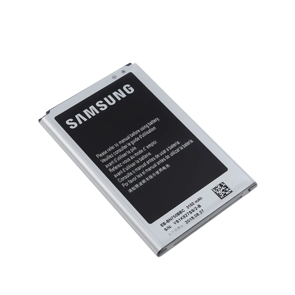 20 шт./лот батарея для Samsung Galaxy Note 3 NEO LTE SM N7505 EB BN750BBC 3100 мАч Li Ion оригинал с
