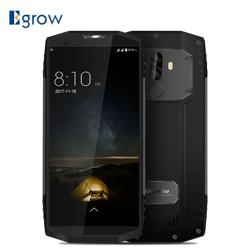 BLACKVIEW BV9000 PRO 5.7"18:9 Smartphone IP68 Waterproof 6G+128G P25 2.6GHz Android 7.1 4180mAh Fingerprint Dual Cameras NFC