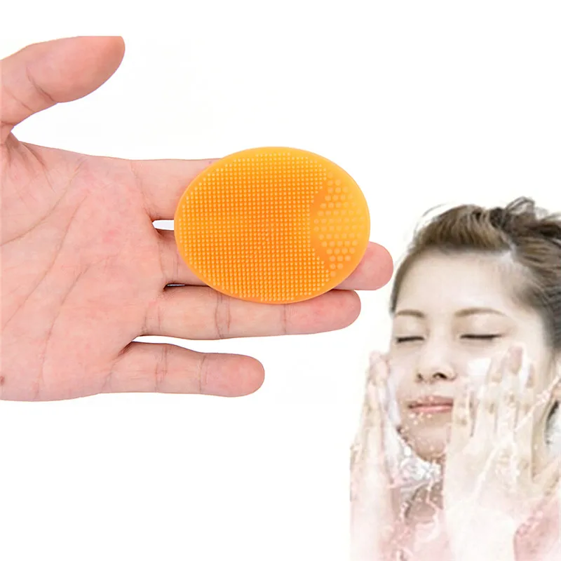 1Pc Silicone Cleaning Pad Wash Face Facial Exfoliating Brush SPA Skin Scrub Cleanser Tool Women Brushes For Relax |