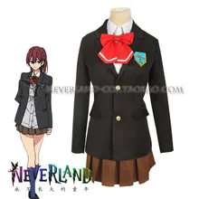 De Halloween Envío! Iwatobi Club Gou Matsuoka Cosplay Uniforme escuela secundaria traje completo set coat + shirt + skirt + tie + insignia