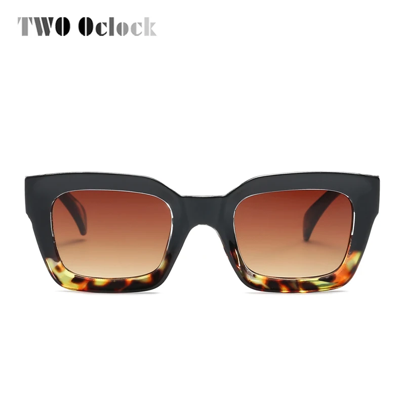 

TWO Oclock Vintage Square Sunglasses Women Retro Designer Tortoise Sun Glasses UV400 Plastic Eyewear Female oculos de sol R66195