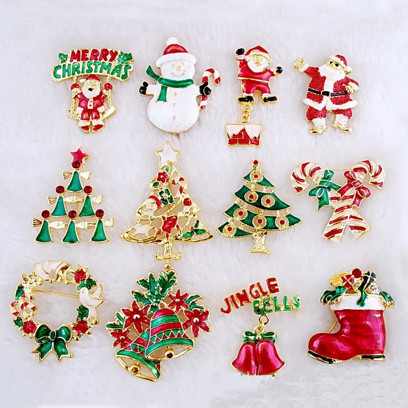 

LNRRABC Fashion Women Men Cartoon Rhinestones Enamel Sweater Brooch Pin Wedding Party Christmas Gift Jewelry badge boutonniere