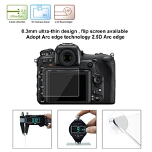 PULUZ – protecteur d'écran pour Nikon D500 D600 D610 D7100 D7200 D750 D800 D810, avec bord incurvé 2,5d, dureté de Surface 9H