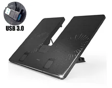 W434 Скорость Регулируемая охлаждающая подставка для ноутбука notebook cooler stand 2 usb 3.0 поддержка вентилятор для macbook air pro retina lenovo samsung