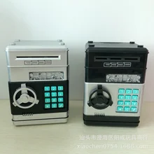 Electronic Piggy Bank ATM Password Money Box Cash Coins Saving Box ATM Bank Safe Box Automatic Deposit Banknote Christmas Gift