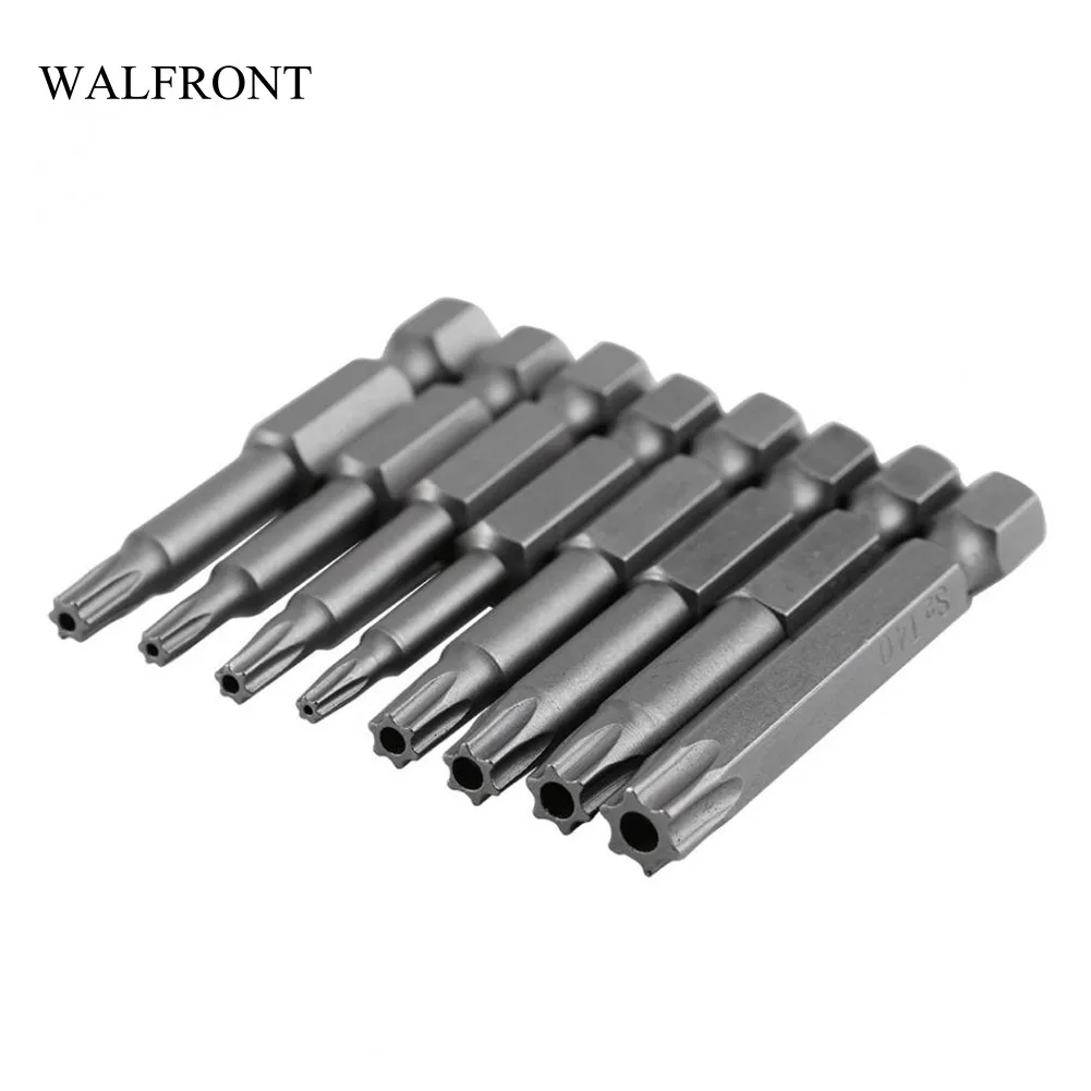 WALFRONT 8pcs/Lot Star Screwdriver Bit Set 1/4" Hex Shank Long