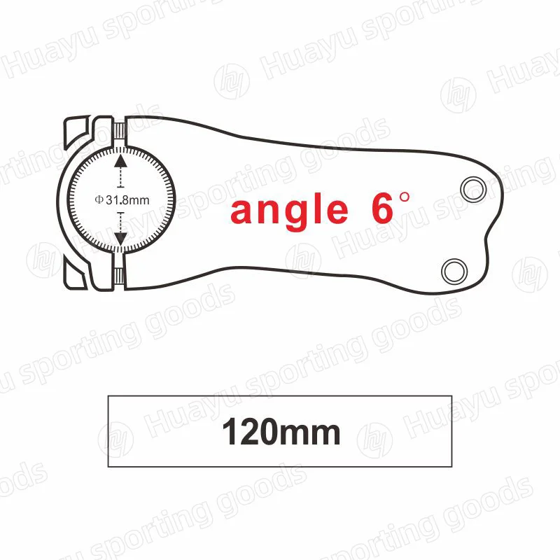 Гонка лицевая следующая велосипедная вынос руля 3 k матовый полный карбоновый велосипед 70-120 мм MTB дорожный велосипед вынос руля Стенд 6 ° - Цвет: 6 angle x 120mm