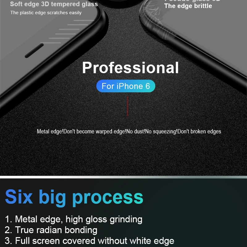 AOXIN полное покрытие из закаленного стекла для iPhone Xs 11 Pro Max 6 7 8 Plus протектор экрана на iPhone 6 X s 5S SE металлическая пленка 3D