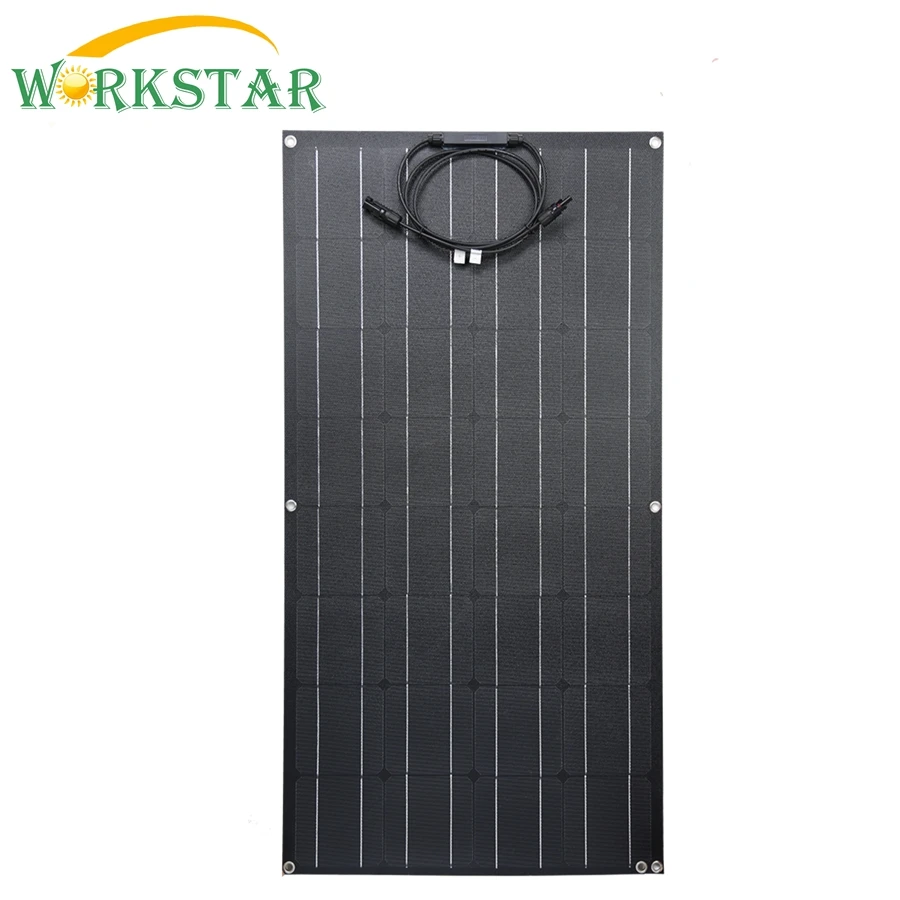 ЭТФЭ гибкие солнечные панели 18 в 100 Вт солнечные модули для Зарядное устройство для RV/лодка 100w Солнечные энергетические установки для начинающих 12V Солнечный Зарядное устройство