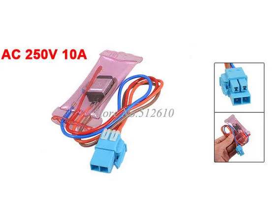 

KSD-2011 4 Wires -7C Freezer Defrost Thermostat Switch Fuse AC 250V 10A