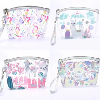 

Unicorn Transparent Pencil Case Kawaii School Supplies Stationery Gift Alpaca Cute Pencil Box Office School Tools Pencil Cases
