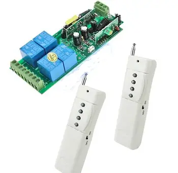 

3000m AC 85V-250V 110V 220V 4CH Remote Switch Receiver 2 Transmitter 315MHZ 433MHZ for Light Lamp LED Motor Power Switch