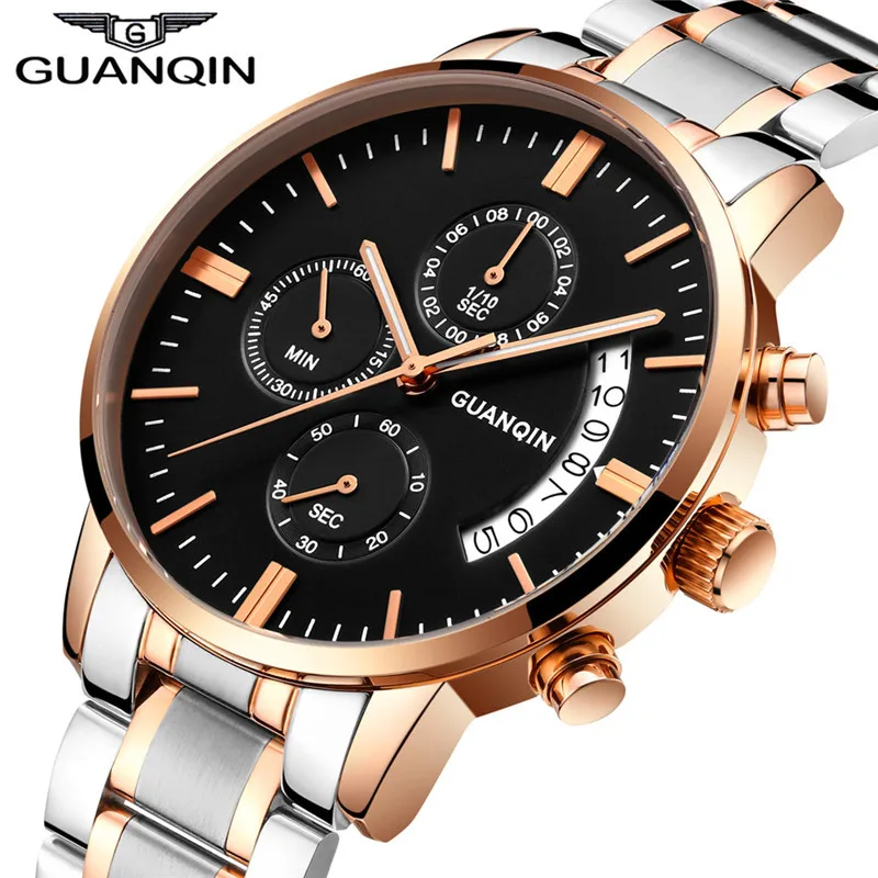 Relojes HOMBRE 2017 GUANQIN Для мужчин S Часы лучший бренд класса люкс спортивные часы