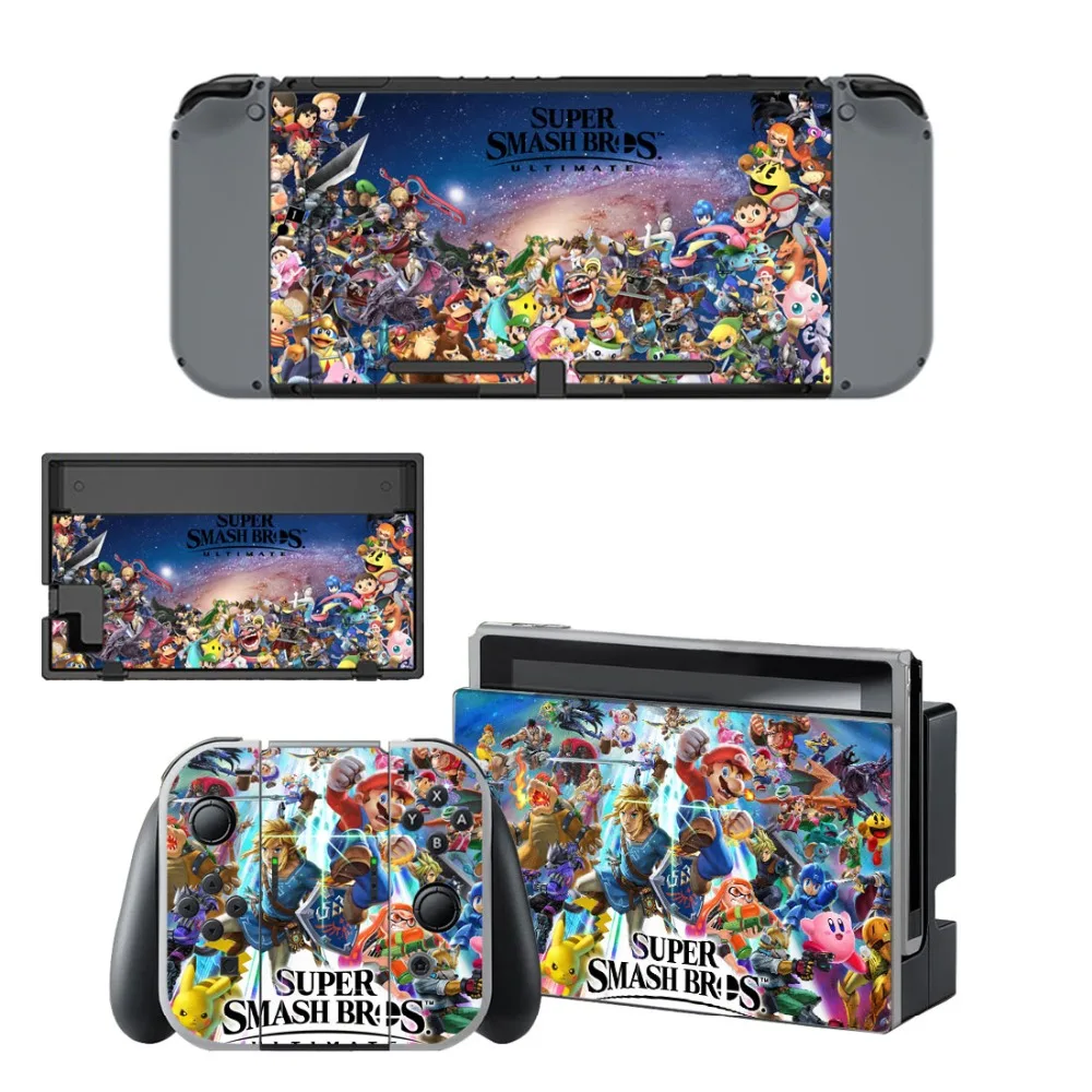 Super Smash Bros Nintendoswitch Skin Nintend Switch Vinilo Sticker Decal for Nintendo NS Console Joy-con Controller | Электроника