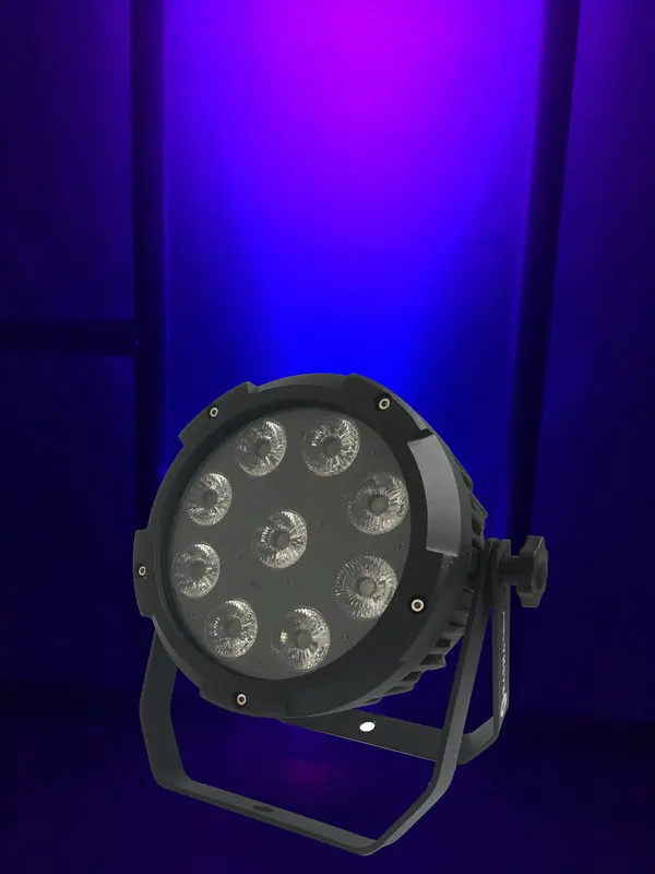 

Rasha New Arrival V9 Battery Powered LED Par Light Aluminum 9*18W RGBAW UV Wireless LED Par Can With IR Remote Control