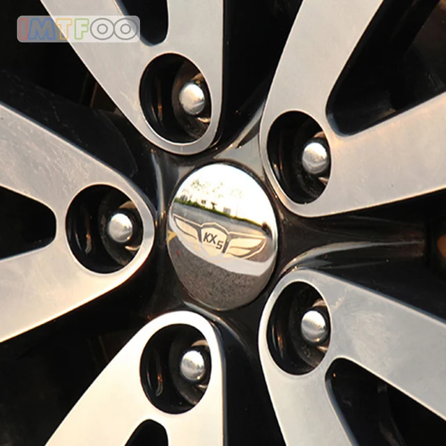 IMTFOO STAINLESS STEEL CAR WHEEL RIM HUB CAPS HUBCAPS FOR KIA SPORTAGE