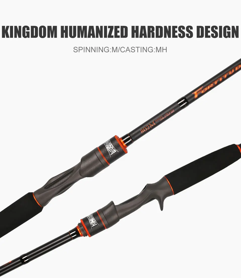 Kingdom Fortitude Keel III Carbon Salmon & Steelhead Spinning 2.7m 3m Fishing Rods M MH Casting Rods Fast Action Feeder Rod  Travel Rod (2)
