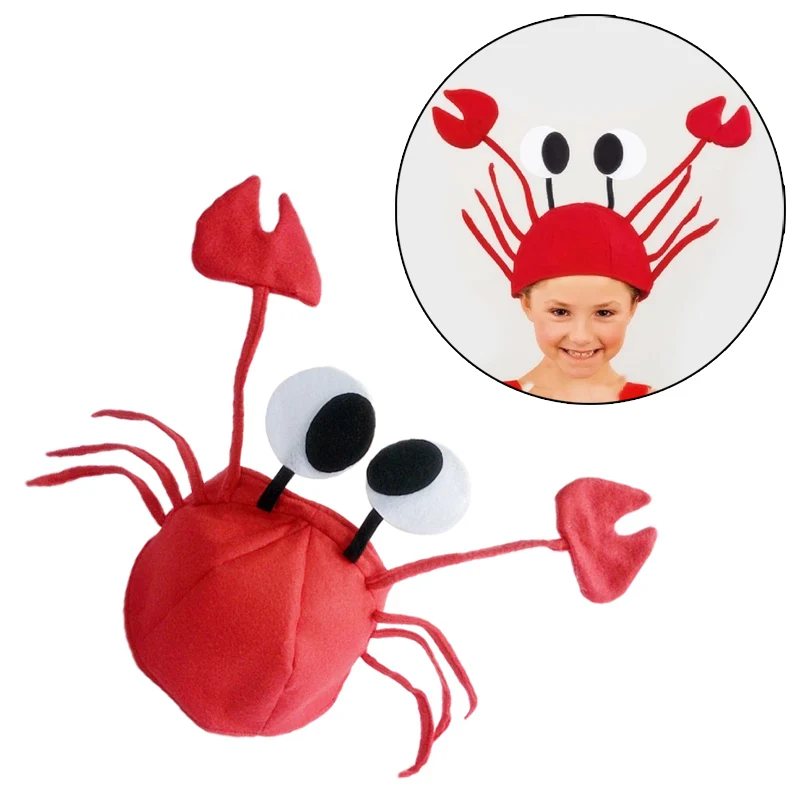 cute crab hat cap party halloween christmas funny decoration cosplay costume props for girl kids children - Costume Props cute crab hat cap party halloween christmas funny decoration cosplay costume props for girl kids children - Costume Props
