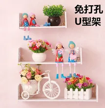 Creative wooden shelf wall shelves home decor hanging rack wall decor bookshelf