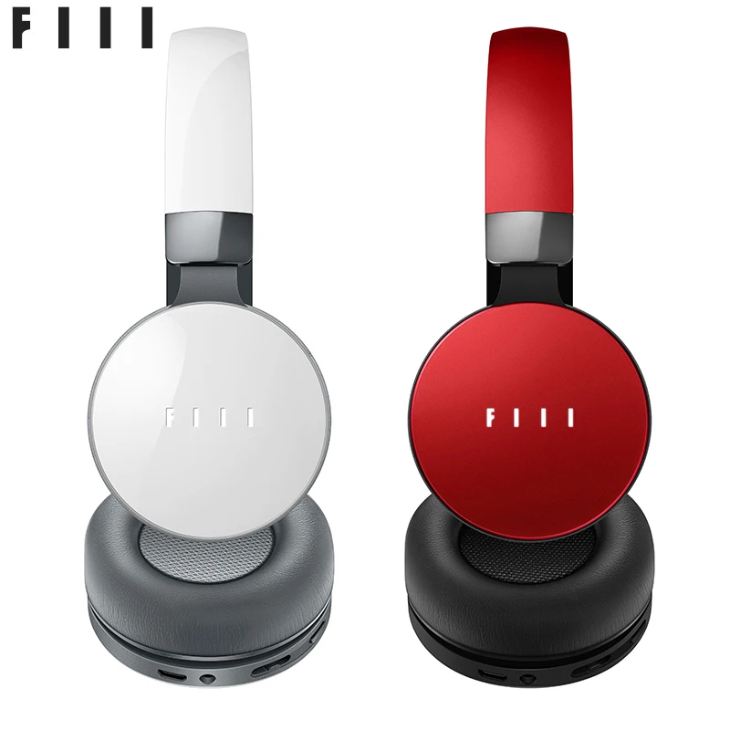 

Original FIIL DIVA Pro White&Red Smart Wireless Bluetooth Lovers Headphones Touch Control Smart Headsets with 4G Storage