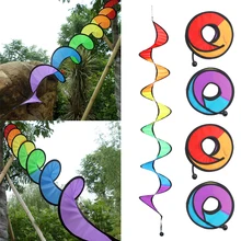 Модная красочная уличная забавная палатка для кемпинга Складная Радужная Спиральная Ветряная мельница ветряная вертушка домашний садовый декор украшения Классические игрушки