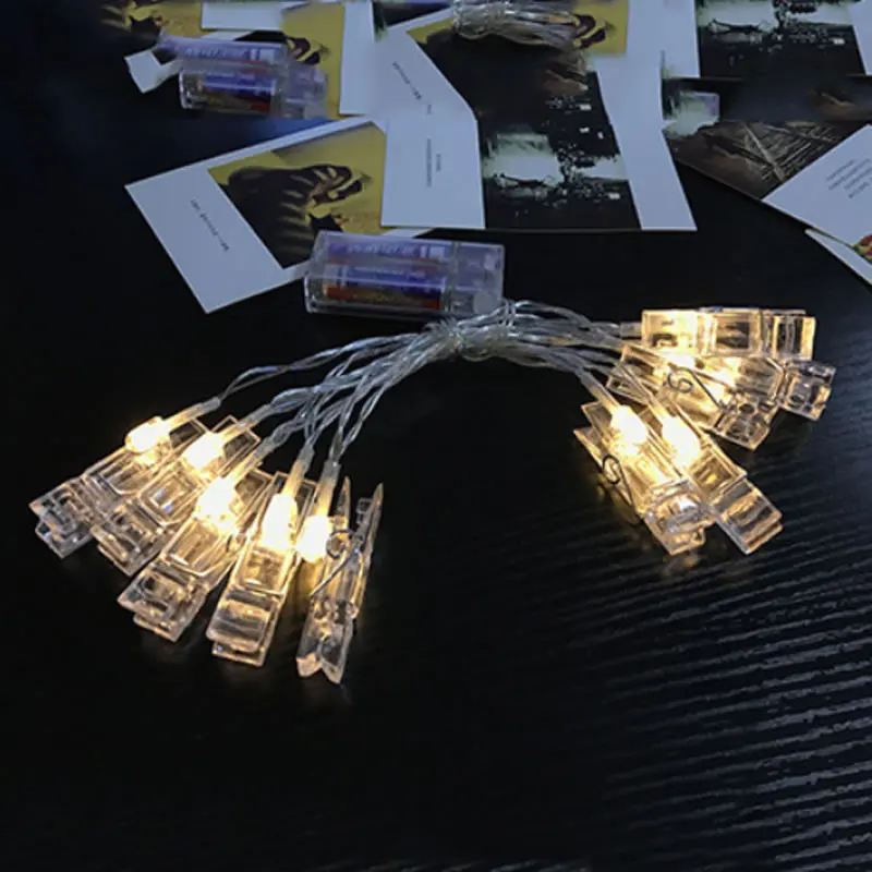 1.5M 3M 6M Photo Clip Holder LED String Fairy Lights Christmas Lights For New Year Party Wedding Home Indoor Decoration 1.5M 3M 6M Photo Clip Holder LED String Fairy Lights Christmas Lights For New Year Party Wedding Home Indoor Decoration