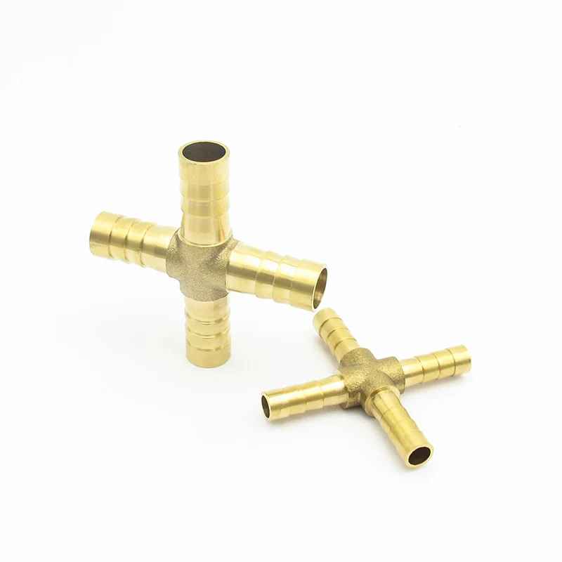 4mm6mm8mm10mm12mm14mm19mmHoseBarbCross4WayBrassBarbedPipe