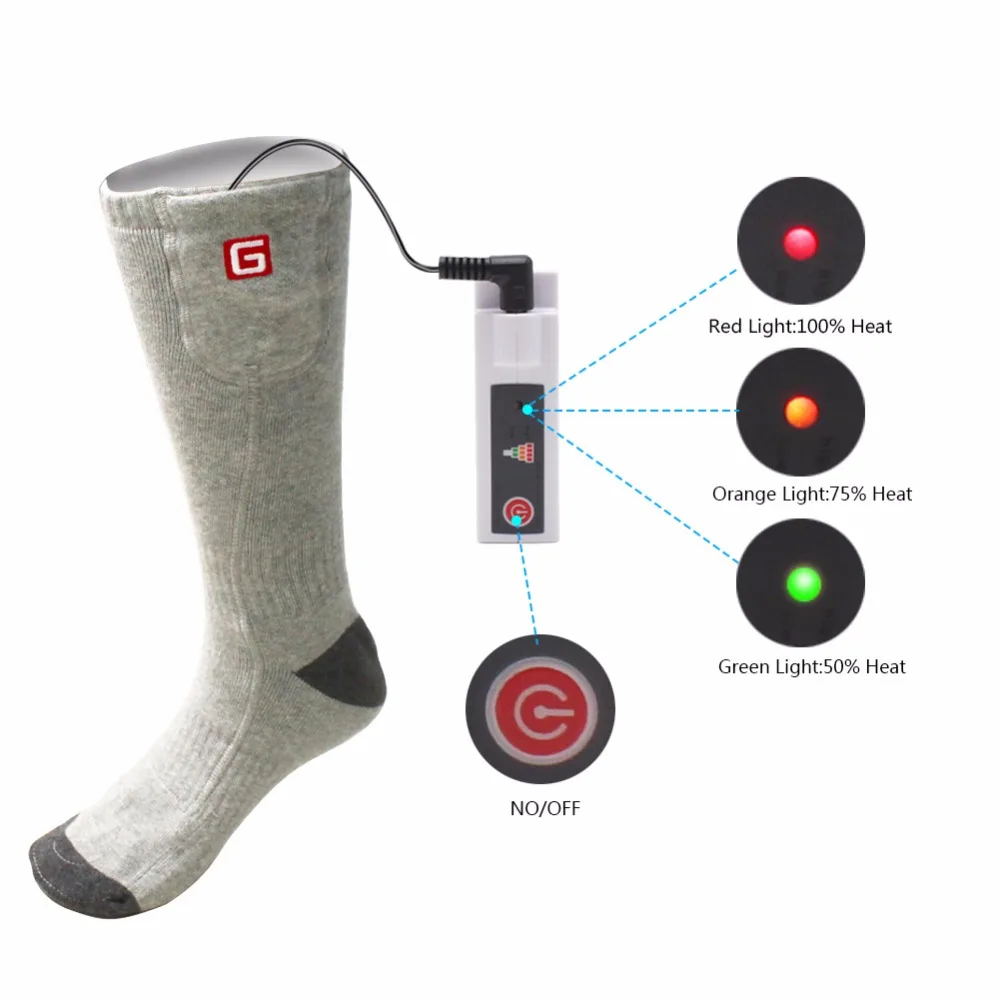 battery socks to keep feet warm