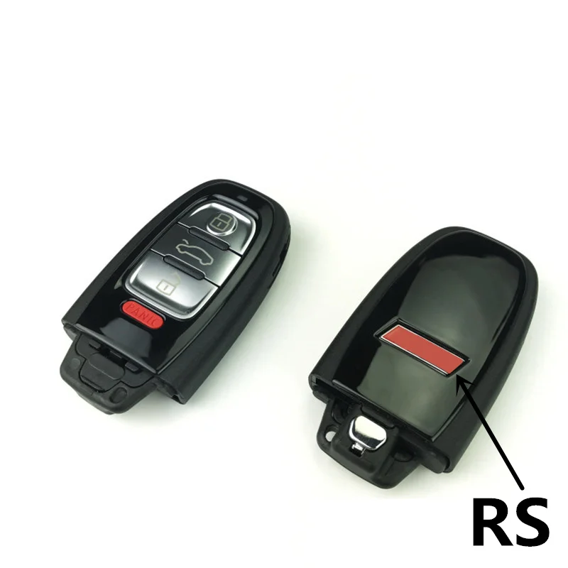 

1 PCS Car Keys shell 3-4 Button Replacement Key Shell For Audi RS A4L A6L A7 A5 Q3 Q5 Q7 Smart Remote Keys With Key Blank