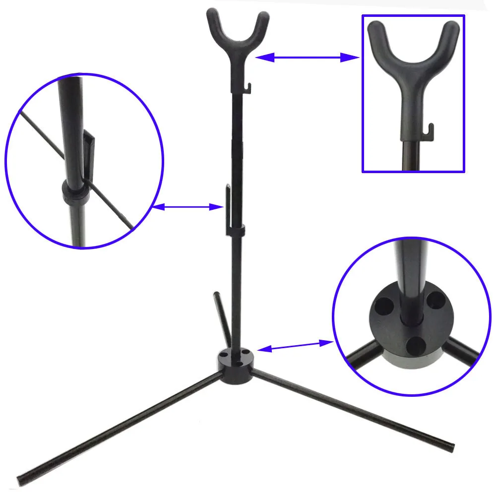 

1pc Aluminium Alloy Bow Stand Archery Recurve Bow Stand Holder Assemble Hanger Traditional Bow