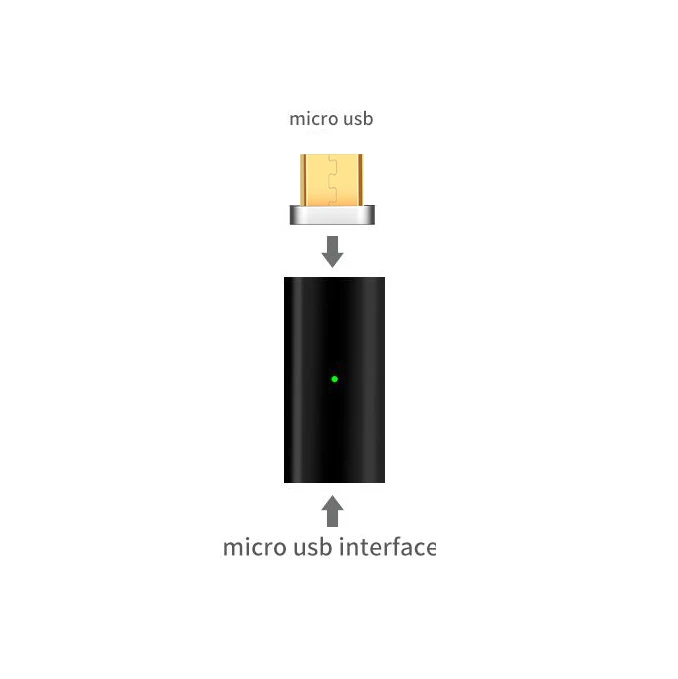 MLLSE Магнитный Кабель-адаптер Micro USB TYPE-C кабель для зарядки SAMSUNG S9+ Xiaomi HUAWEI LG lenovo Asus htc Moto Android USB-C - Цвет: Black to Micro USB