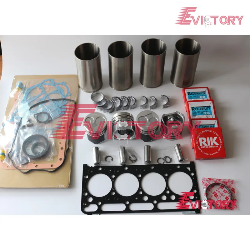 

For KUBOTA V2203 V2203M engine rebuild kit Piston + ring cylinder liner full gasket bearing