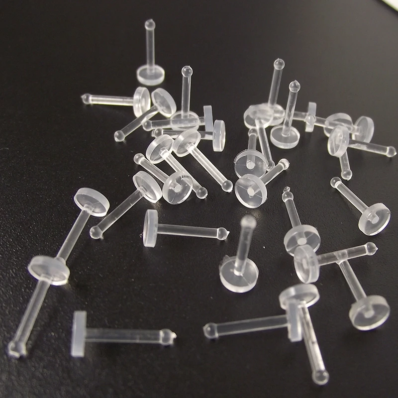

5pcs/lot Clear Transparent Invisible Nose Ring Lip Ring Tragus Body Labret Piercing Jewelry