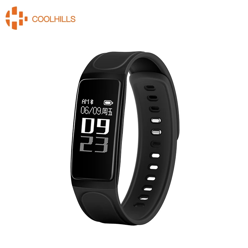 

COOLHILLS C7s Smart Bracelet Heart Rate Tracker Blood Pressure Monitor Fitness Band IP67 Waterproof Wristband for Android IOS