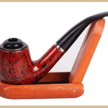 Трубка для курения табака-прочная Классическая сигарная трубка с резиновым кольцом лучшее предложение трубы подарок сигарета трубка для сигар деревянная труба