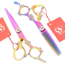 Meisha 6,0 дюймов Парикмахерские ножницы для укладки Японии человеческий волос ножницы филировочные ножницы с драконом ручки Бритвы HA0286