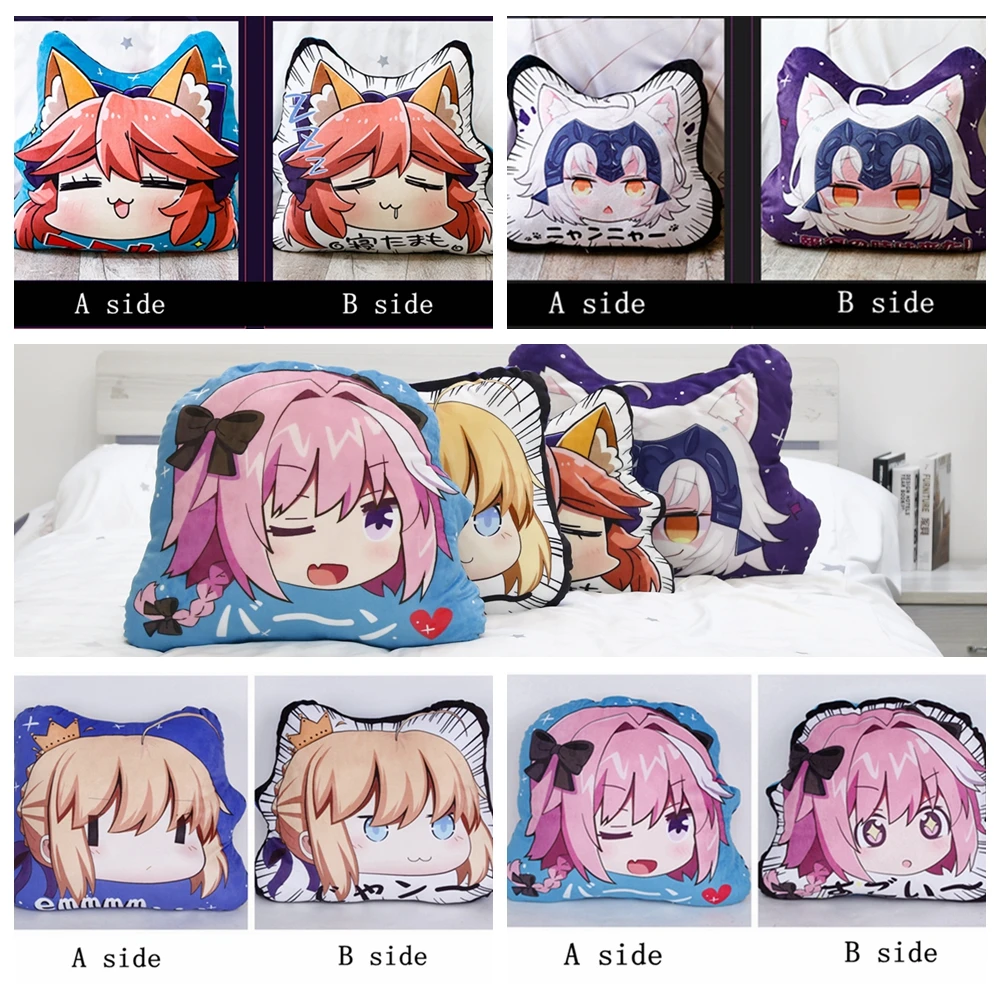 Аниме JK Fate Grand Order FGO Saber Alter Jeanne dArc Astolfo Tamamo no Mae Emiya Merlin Gilgamesh Косплей плюшевая кукла-Подушка игрушка