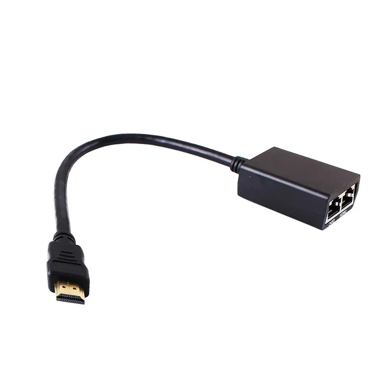 Larryjoe Высококачественная Проводная HDMI удлинитель 30 м 100 футов по cat5/5e кабель 1080p поддерживается