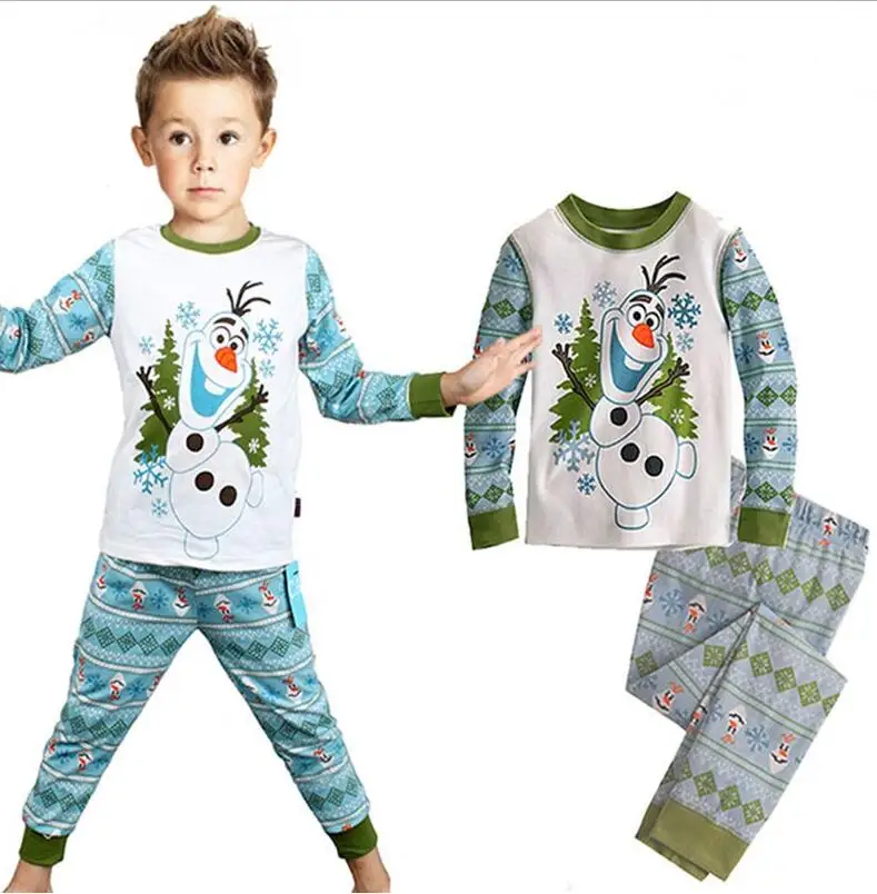 Пижамные комплекты с героями мультфильмов для детей от 2 до 7 лет хлопковый комплект одежды с длинными рукавами, весенне-зимний детский пижамный комплект, одежда для сна для маленьких девочек и мальчиков, LS177 - Цвет: model 11
