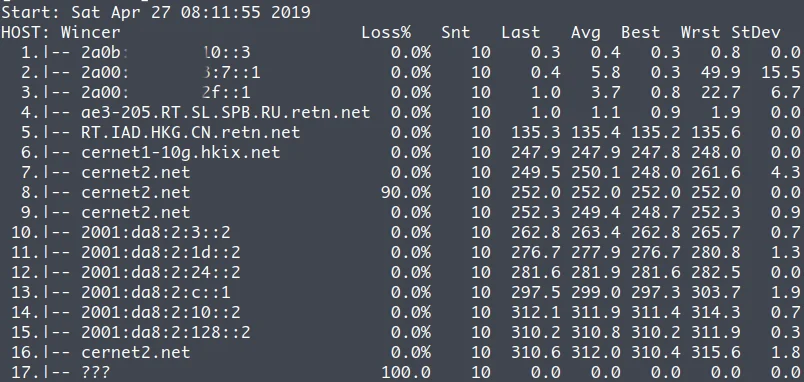 原生的 IPv6 返程