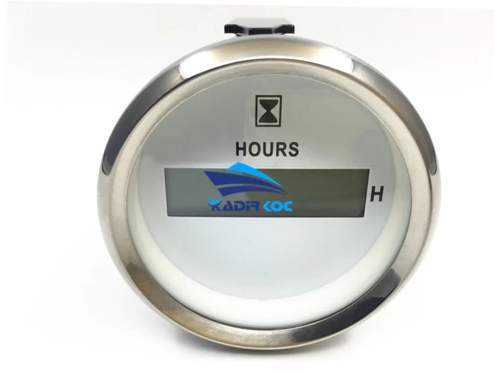 1 шт. 52 мм цифровые счетчики времени водонепроницаемые часы ЖК-дисплей красная подсветка подходит для авто яхты лодки мотор дома