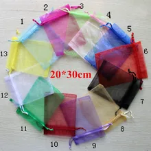 16*22/20*30/30*40 см Палочки до смесь цветов свадебные Рождественский подарок ювелирные изделия Drawstring Органзы сумки подарок Чехлы