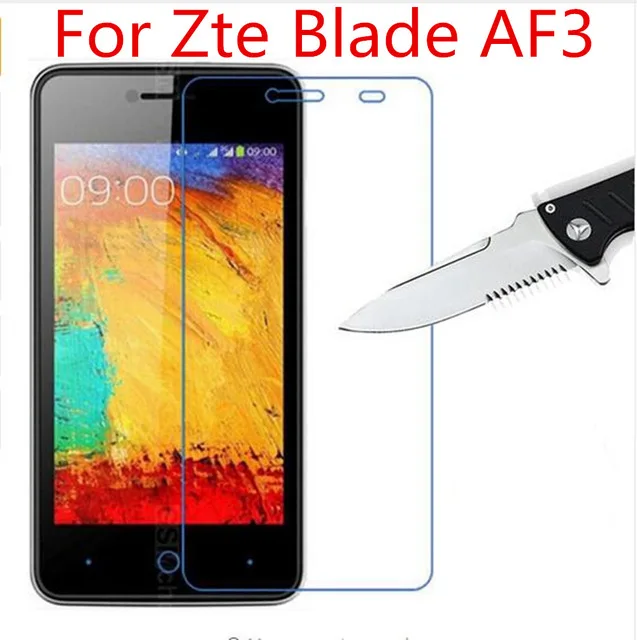 

0.3mm 9H tempered glass For ZTE Blade AF3 screen protector protective guard film front Glass FOR zte AF3 AF 3